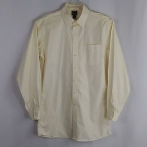 Jos. A. Bank yellow button up shirt men size 16.5
